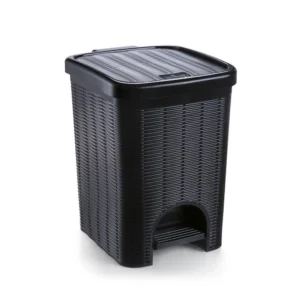 LIXEIRA VIME CPEDAL NITRONPLAST PRETO 12L
