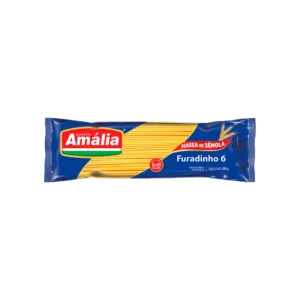 MACARRAO AMALIA SEMOLA 500G FURADINHO