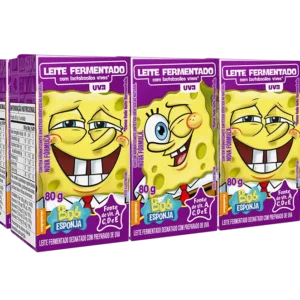 LEITE FERMENTADO ELEGE 80G BOB SPONJA UVA