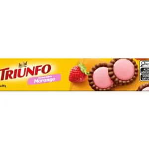 BISC TRIUNFO TORTINI 90G MORANGO