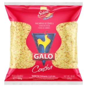 MACARRAO GALO 500G SEMOLA CONCHA