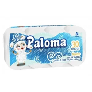 PAPEL HIG PALOMA NEUTRO FS 8X30M