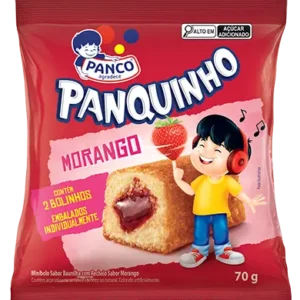 MINI BOLO PANQUINHO 70G MORANGO