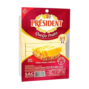 QUEIJO PRATO PRESIDENT FATIADO 150G