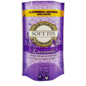 SABONETE LIQ SACHE SOFTFIX 200ML LAVANDA
