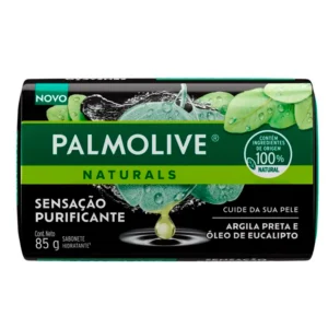 SABONETE PALMOLIVE 85G ARG PRETA E OLEO EUCALIP