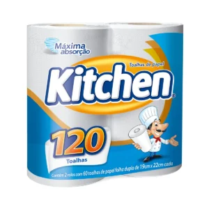 TOALHA PAPEL KITCHEN 2UN BRANCA