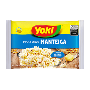 PIPOCA MICRO YOKI 100G MANTEIGA