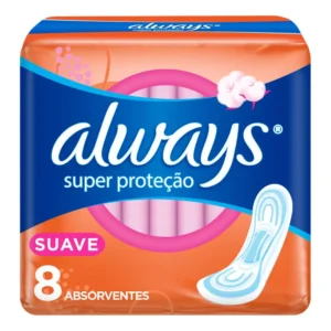ABSORVENTE ALWAYS SUAVE SEM ABAS 8UN