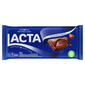 CHOC LACTA 80G AO LEITE