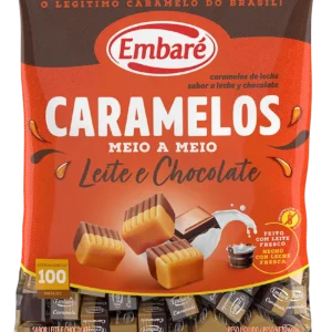 CARAMELOS EMBARE 660G LEITE E CHOCOLATE
