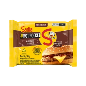 SANDUICHE SADIA HOT POCKET 145G X BURGUER BARBECUE