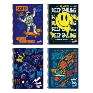 CADERNO TILIBRA CD MASCULINO 80 FOLHAS