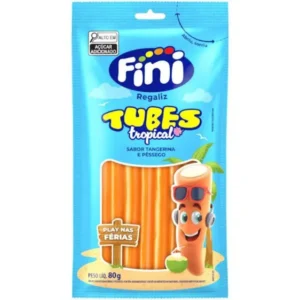 BALA FINI TUBES 80G TROPICAL PESSEGO