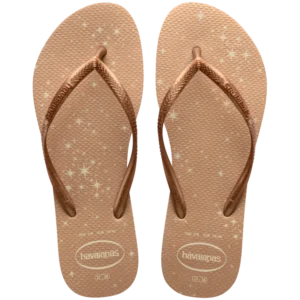 SAND HAVAIANAS SLIM GLOSS BEGE PALHA 356
