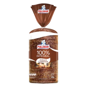 PAO DE FORMA PULLMAN 100INTEGRAL GRAOSCASTANHAS 450G