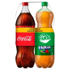 PACK DUAL COCA COLA  FANTA GUARANA 2L