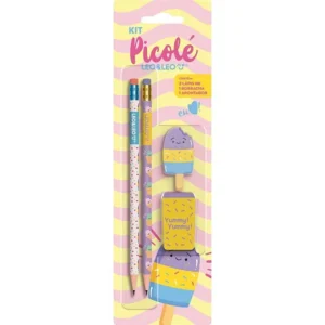 KIT ESCOLAR PICOLE HB C/04 PECAS BLISTER
