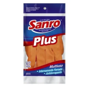 LUVA LATEX SANRO PLUS M