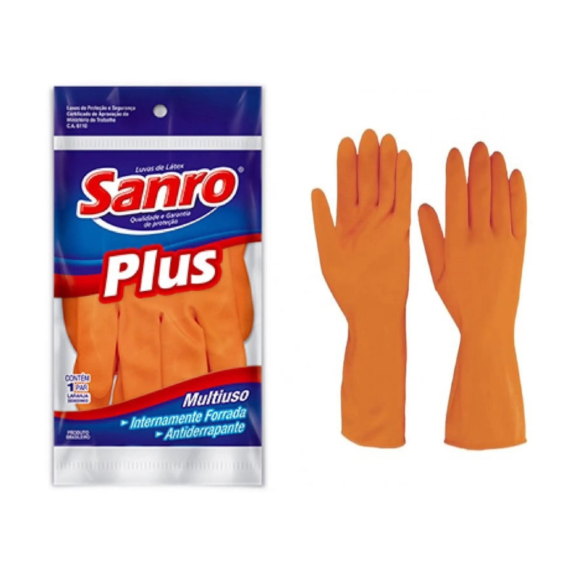 LUVAS LATEX SANRO PLUS P