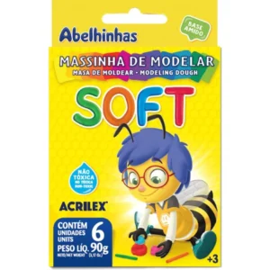 MASSA PARA MODELAR SOFT C/06 COR.FOSCAS BS.AMIDO