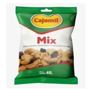 MIX CASTANHA CAJU CAJUMIL SC 40G