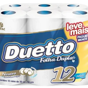 PAPEL HIG DUETTO NEUTRO FD 12X30M