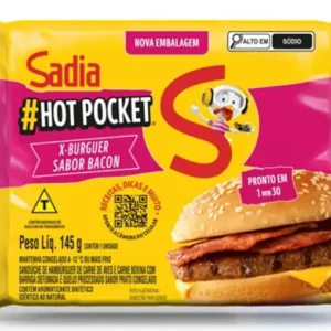 SANDUICHE SADIA HOT POCKET 145G X BACON