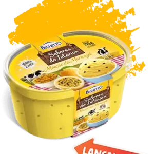 SORVETE BEGUETTO SABOR DO INTERIOR 1,5L MOUSSE DE MARACUJA
