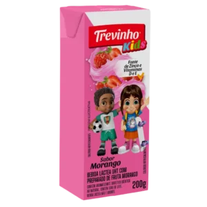 BEB LACTEA TREVINHO KIDS 200ML MORANGO