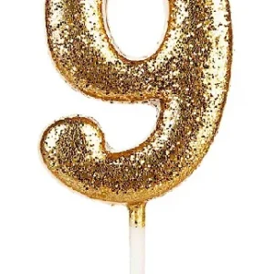 VELA SUPER GLITTER DOURADA N 9